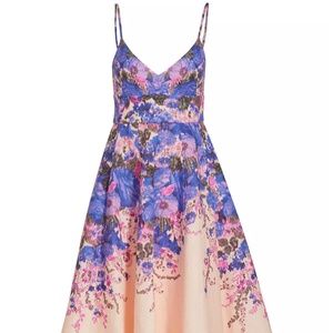 Zimmermann Pink and Blue Floral A-Line Slip Dress